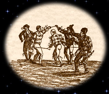 Woodcut Sword Dancers